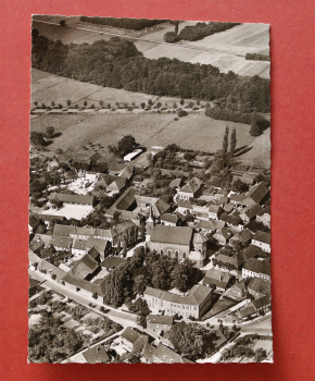 Ansichtskarte Luftbild AK Sevelen 1954 Kaufhaus Peeters Straßen Handwerksbetriebe Architektur Ortsansicht NRW